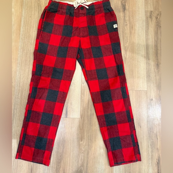 Abercrombie and Fitch Red and Black Plaid Pajama Pants Sz L - Picture 1 of 8